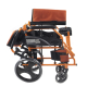 Faltbarer Rollstuhl | Aluminium | Bremse an Handgriffen | Fußstütze | Armlehnen | Orange | Modell: Pirámide | Mobiclinic - Foto 11