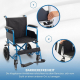 Faltbarer Rollstuhl | Kleine Räder | 40 cm | Blau | Marsella | Mobiclinic - Foto 5