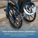 Faltbarer Rollstuhl | Große Räder | 40 cm | Blau| Modell: Marsella | Mobiclinic - Foto 4