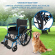 Faltbarer Rollstuhl | Große Räder | 40 cm | Blau| Modell: Marsella | Mobiclinic - Foto 6