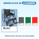 Rollstuhl | Faltbar | Große Räder | Widerstandsfähig | Blau | Modell: Alcazaba | Mobiclinic - Foto 4