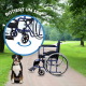 Rollstuhl | Faltbar | Große Räder | Widerstandsfähig | Blau | Modell: Alcazaba | Mobiclinic - Foto 6
