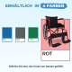 Rollstuhl | Faltbar | Große Räder | Widerstandsfähig | Rot | Alcazaba | Mobiclinic - Foto 4