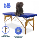 Massageliege klappbar | Holz | Tragbar | 180x60 cm | Blau | Modell: CM-01 BASIC | Mobiclinic - Foto 3
