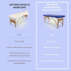 Massageliege klappbar | Holz | Tragbar | 180x60 cm | Blau | Modell: CM-01 BASIC | Mobiclinic - Foto 5