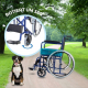 Rollstuhl faltbar | Große Räder | Leichtgewicht | Orthopädisch | Blau | Alcázar | Mobiclinic - Foto 4