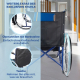 Rollstuhl faltbar | Große Räder | Leichtgewicht | Orthopädisch | Blau | Alcázar | Mobiclinic - Foto 5