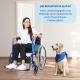 Rollstuhl faltbar | Große Räder | Leichtgewicht | Orthopädisch | Blau | Alcázar | Mobiclinic - Foto 6