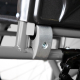 Rollstuhl mit Anti-Falt-System | 40cm | Zylinder und Tropferhalterung | Feste Armlehnen und Fußstützen | Schwarz - Foto 5