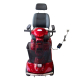 Scooter für Behinderte | 4 Räder | Premium | Abmontierbar | Kapazität 45 km | 12V | Bordeaux | Modell: Libra | Mobiclinic - Foto 9