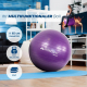 Pilates-Ball | 58 cm | Anti-Rutsch | Reißfest | Inklusive Inflator | Waschbar | Lila | PY-01 |Mobiclinic - Foto 1