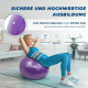 Pilates-Ball | 58 cm | Anti-Rutsch | Reißfest | Inklusive Inflator | Waschbar | Lila | PY-01 |Mobiclinic - Foto 2