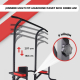 Klimmzugstation | Komplettes Training | Verstellbare Rückenlehne | Widerstandsfähig | Gepolstert | Stahl | Max 200kg | MultiFit - Foto 3