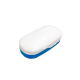 Tablettenteiler | mit Behälter | Hellblau und weiß - Foto 2