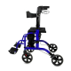 Luxus Rollator | Rollator-Rollstuhl-Kombination | Faltbar | Bremse | Aluminium | Blau | Picasso | Mobiclinic - Foto 2