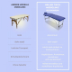 Massageliege klappbar | Kopfstütze | Tragbar | Aluminium | 186x60 cm | Blau | CA-01 Light | Mobiclinic - Foto 5