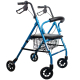 Rollator | Faltbar | Handbremsen | 4 Räder | Sitz und Rückenlehne | TURIA | Clinicalfy - Foto 1