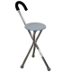Gehstock mit klappbarem Sitz | Dreibein-Krücke | Aluminium | Bis zu 90 kg | Modell: Gloria | Mobiclinic - Foto 1