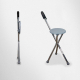 Gehstock mit klappbarem Sitz | Dreibein-Krücke | Aluminium | Bis zu 90 kg | Modell: Gloria | Mobiclinic - Foto 10