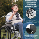 Bariatrie-Rollstuhl | Breite 60 cm | Bis zu 225 kg | Abnehmbare Räder | Kippschutz | Selbstfahrend | Plus 225 | Mobiclinic - Foto 2