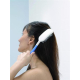 Haarbürste mit kurzem Griff | Anti-Rutsch | Blau und weiß - Foto 6