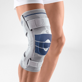 Bauerfeind Elastische Kniebandage | Stabilisator | Gelenkschienen und Polsterung | Titan | Verschiedene Größen | GenuTrain S