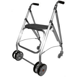 Rollator | Zusammenklappbar | Aluminium | Schwarz | ARA-PLUS | Forta