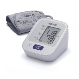 Blutdruckmessgerät Oberarm | Elektronisches Blutdruckmessgerät | Weiß | Omro M2