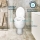Toilettensitzerhöhung | Deckel | 14 cm | Weiß | Titan | Mobiclinic - Foto 6