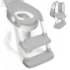 Kinder-WC-Sitz | mit Treppe | rutschfest | verstellbar | klappbar | Modell: Lala | grau-weiß | Mobiclinic - Foto 1