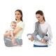 6-in-1-Babytrage | Atmungsaktiv | 3–36 Monate | Verstellbare Träger | Baumwolle | Tasche | Grau | Moley | Mobiclinic - Foto 2