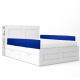 Schutzgitter Bett | 190X34X2,5cm | Verschluss mit Clip | Gepolstertes Material | Mobiclinic - Foto 5