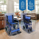 Rollstuhl | Premium | Faltbar | Abnehmbare Armlehnen und Fußstützen | Blau | Maestranza | Mobiclinic - Foto 1