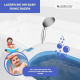 Babybadepaket | Kinderbadewanne | Faltbar | Rutschfest | Blau | Badethermometer | Quecksilberfrei | Mobiclinic - Foto 4