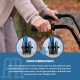 Klappbarer Rollator | Sitz und Rückenlehne | Aluminium | Korb | Für ältere Menschen | Blau | Modell: Prado | Mobiclinic - Foto 3
