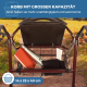 Klappbarer Rollator | Sitz und Rückenlehne | Aluminium | Korb | Für ältere Menschen | Bordeaux | Modell: Prado | Mobiclinic - Foto 7