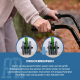Faltbarer Rollator | Sitz und Rückenlehne | Aluminium | Korb | Für ältere Menschen | Grün | Modell: Prado | Mobiclinic - Foto 4