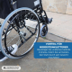Standard Rollstuhl | Faltbar | Große Räder | Stahl | Orthopädisch | Leichtgewichtig | Schwarz | Catedral | Mobiclinic - Foto 6