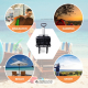 Transportwagen für Strand und Garten | Verstellbarer Griff | 85x54,5x75cm | Zusammenklappbar | 360º-Räder |Duna Pro | Mobiclinic - Foto 3