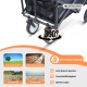 Transportwagen für Strand und Garten | Verstellbarer Griff | 85x54,5x75cm | Zusammenklappbar | 360º-Räder |Duna Pro | Mobiclinic - Foto 6