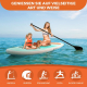 Aufblasbares Paddle-Surfbrett | 320 x 83 cm | Verstellbares Paddel | Pumpe | Sicherheitsgurt | Reiserucksack | Lilo | Mobiclinic - Foto 3