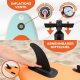 Aufblasbares Paddle-Surfbrett | 320 x 83 cm | Verstellbares Paddel | Pumpe | Sicherheitsgurt | Reiserucksack | Lilo | Mobiclinic - Foto 4