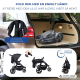Kinderwagen mit 3 Rädern |Leicht |Geländeräder |5-Punkt-Gurt |Rückentasche |Max. 22kg |Agnes| Mobiclinic - Foto 4