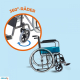 Rollstuhl Faltbar | Große Räder | Orthopädisch | Leicht | Modell: Júcar | Clinicalfy - Foto 7