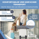 Laufstall und Kinderbett | Faltbar | Tragbar | Tragetasche | Räder mit Bremsen | Sleepland | Grau | Mobiclinic - Foto 5
