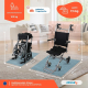 Transitrollstuhl | Faltbar | Aluminium | Kleine Räder | Bremsen an Griffen | Schwarz | Júpiter | Clinicalfy - Foto 2