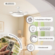 Deckenventilator | 4 Flügel | 6 Geschwindigkeiten | 3 Beleuchtungsmodi | LED-Licht | Fernbedienung | Oasis | Mobiclinic - Foto 3
