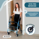 Rollator | Klappbar | Aluminium | Bremsen an Griffen | Sitz und Rückenlehne | 4 Räder | Blau | Modell: Escorial | Mobiclinic - Foto 7