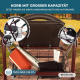 Klappbarer Rollator | Sitz und Rückenlehne | Aluminium | Korb | Für ältere Menschen | Bordeaux | Modell: Prado | Mobiclinic - Foto 7