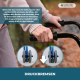 Klappbarer Rollator | Sitz und Rückenlehne | Aluminium | Korb | Für ältere Menschen | Blau | Modell: Prado | Mobiclinic - Foto 3